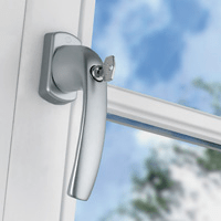 Poignée de fenêtre à clé et bouton poussoir ligne Toulon SecuDuplex® - Batiweb